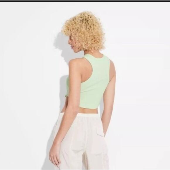 Wild Fable Mid-Rise Wide Leg Parachute Pants - Light Beige Women's M - Picture 3 of 5